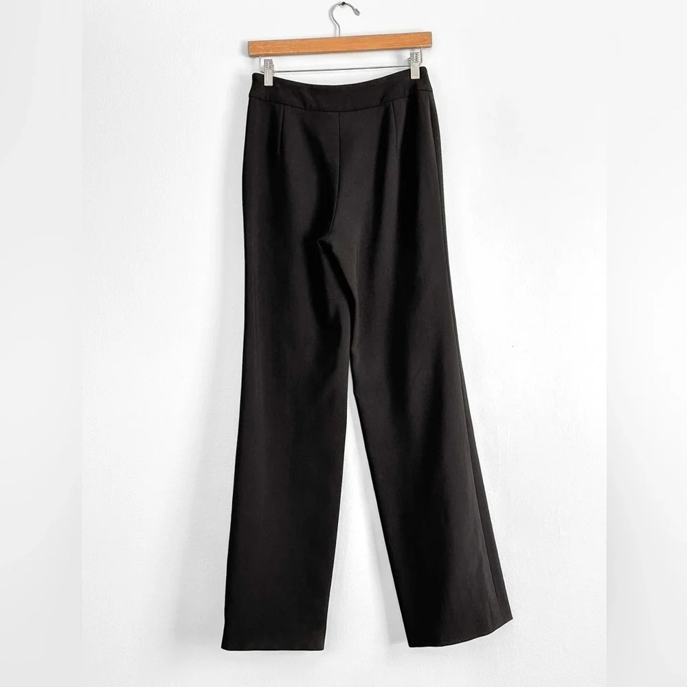 Giorgio Armani Women's Black Wool High Waist Dress Pants Italy size 36 or 4 - Picture 9 of 12